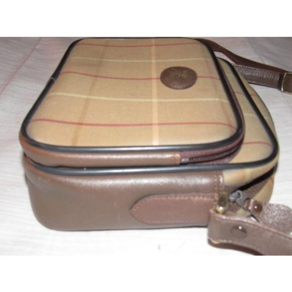 Burberry Vintage MOD Brown Plaid Print Bag - Picture 3 of 12